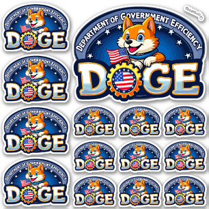 DOGE Department of Government Efficiency Vinyl Sticker