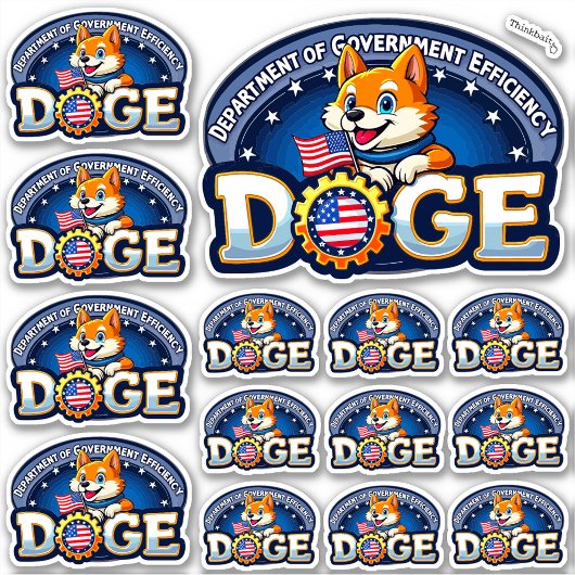 DOGE Department of Government Efficiency Vinyl Sticker