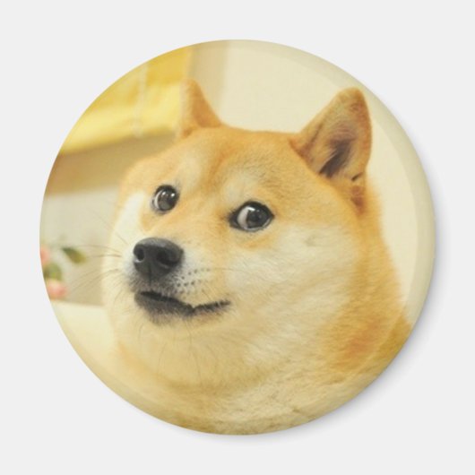 Doge Dog Magnet Magneet (Voorkant)