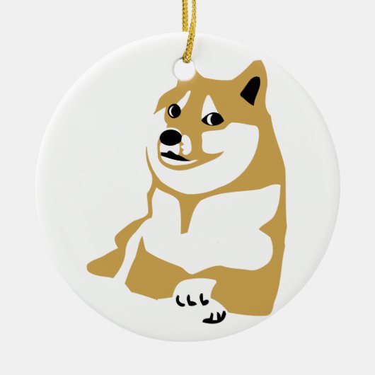 Doge - Internetmeme Keramisch Ornament (Voorkant)