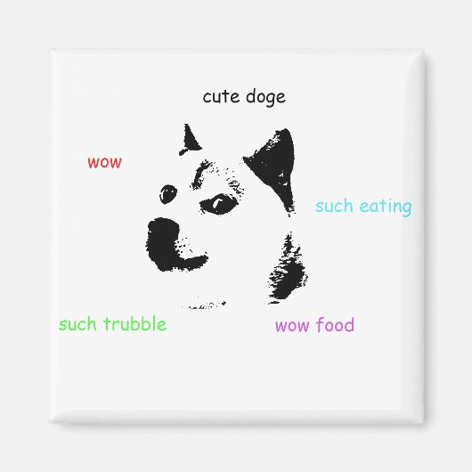 Doge Magnet Magneet (Voorkant)
