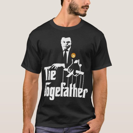 Doge Meme Crypto Boss Parody Design T-shirt (Voorkant)