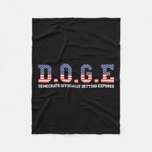 Doge Meme Democraten officieel ontmaskerd in VS Fleece Deken