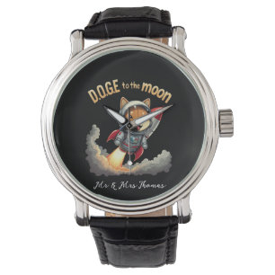 Doge naar de maan: de ultieme Dogecoin-reis Horloge