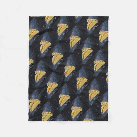 doge space taco meme fleece deken (Voorkant)