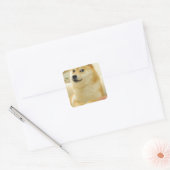 Doge Vierkante Sticker (Envelop)
