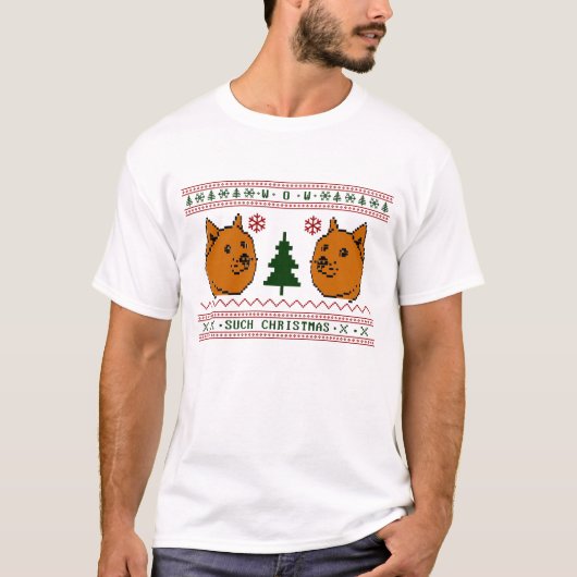 Doge zulk kerstfeest t-shirt (Voorkant)