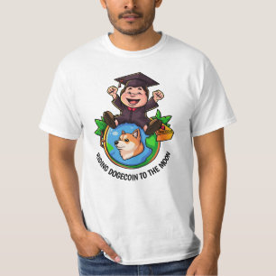 Dogecoin Afstuderen gepersonaliseerd wit T-shirt