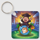 Dogecoin-Afstuderen Sleutelhanger (Voorkant)