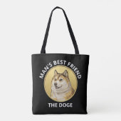 Dogecoin Dog gepersonaliseerd Draagtas (Achterkant)