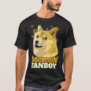 Dogecoin Fanboy Doge en Crypto T-shirt
