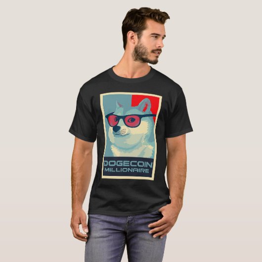 DOGECOIN Millionaire HODL Crypto SHIB Token to the T-shirt (Voorkant volledig)