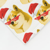 DOGECOIN NOEL MERRY DOGEMAS FLEECE DEKEN (Hoek)