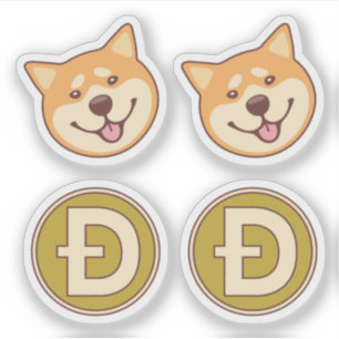 Dogecoin Shiba Inu Sticker