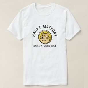 Dogecoin verjaardagscadeau Crypto Investor Meme De T-shirt
