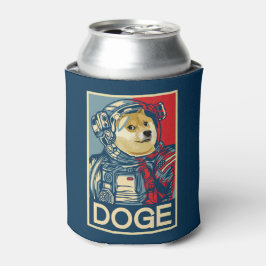 Dogehoek Astronaut Doge To The Moon Crypto Funny Blikjeskoeler