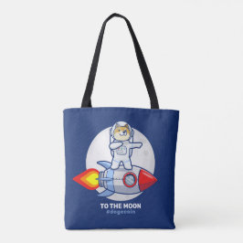 Dogehoek To The Moon Rocket Man Space Doge Crypto Draagtas