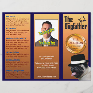 Dogfather satirische grap brochure