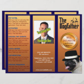 Dogfather satirische grap brochure (Voorkant / Achterkant)