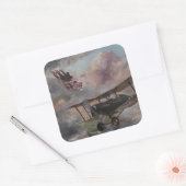 Dogfight 1917 vierkante sticker (Envelop)