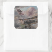 Dogfight 1917 vierkante sticker (Tas)