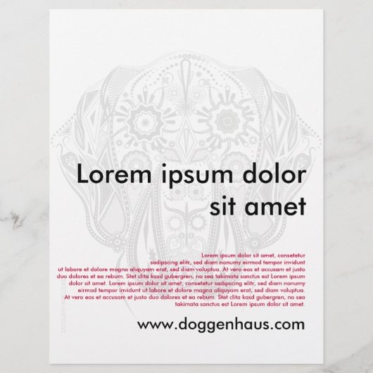 Doggen Flyer/Wurfblatt Flyer (Achterkant)
