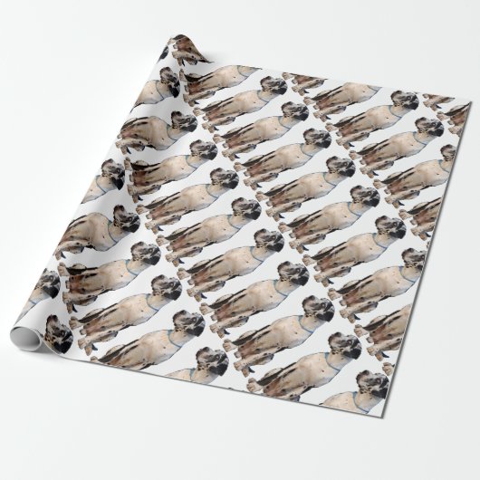 Doggen Geschenke Cadeaupapier (Uitgerold)