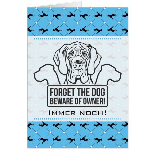 Doggen kaart gelabeld (Voorkant)