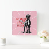 Doggen Wanuhr Lustig Vierkante Klok (Huis)