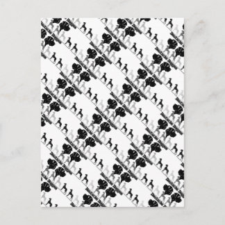 Doggenlogo Schwarz Grau Briefkaart