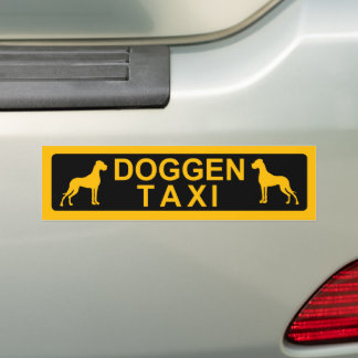 Doggentaxi Bumpersticker