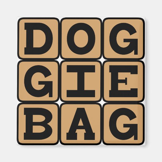Doggie Bag, Restaurant Leftovers Magneet (Voorkant)