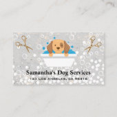 Doggie Bath | Schaar van zeepbels Visitekaartje (Voorkant)