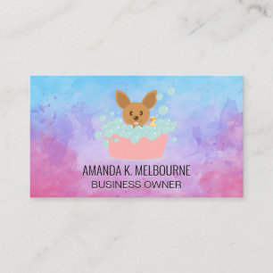 Doggie Bath Wash   Zeepbellen Visitekaartje