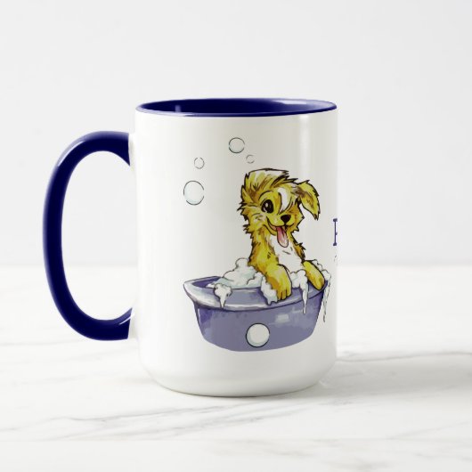 Doggie Bubble Bath Mok (Links)