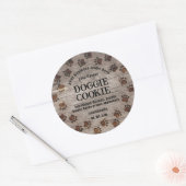 Doggie cookie westerne wildernis ronde sticker (Envelop)