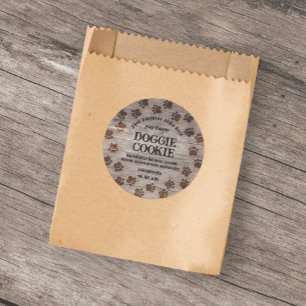 Doggie cookie westerne wildernis ronde sticker