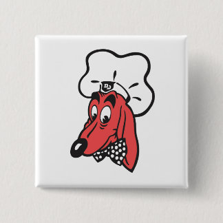 DOGGIE DINER Logo Magnet Vierkante Button 5,1 Cm