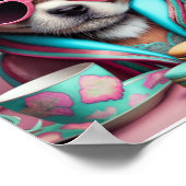 Doggie en Cookies Kunstwerk Fusion Print (Hoek)