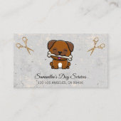 Doggie Grooming | Carte de visite ciseaux (Devant)