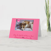 Doggie hart naar hart valentijn kaart (Achterkant)