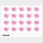 Doggie in Roze Heart Sticker (Vel)