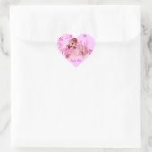 Doggie in Roze Heart Sticker (Tas)