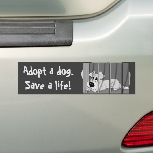 Doggie Jail Bumpersticker (Op auto)