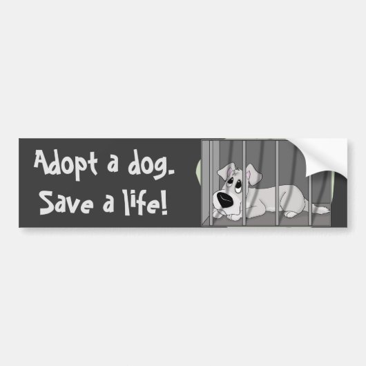 Doggie Jail Bumpersticker (Voorkant)