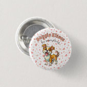 Doggie Kisses Button (Voorkant /achterkant)
