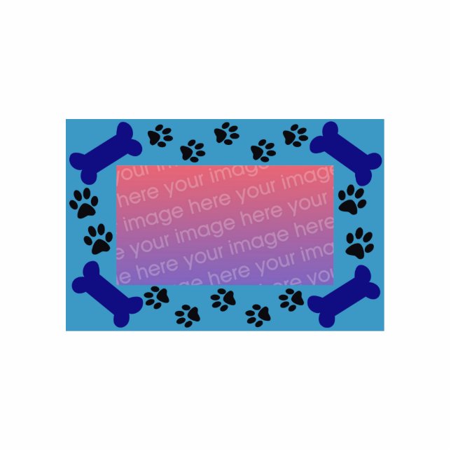 Doggie Lijst Ornament Fotobeeldje Ornament (Voorkant)