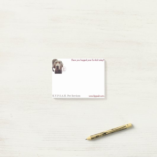Doggie Post-It Notes (Op bureau)