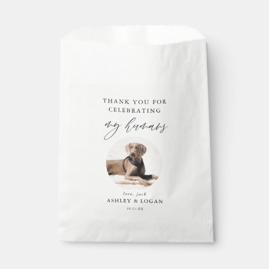 Doggie Sac Chien Merci Mariage Faveur Sacs (Devant)