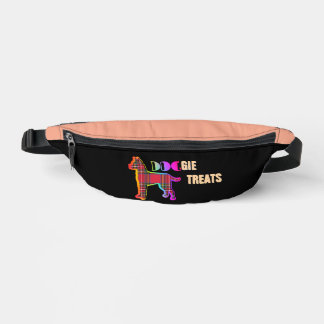 Doggie Treats Logo Novelty Black Peach Heuptasje